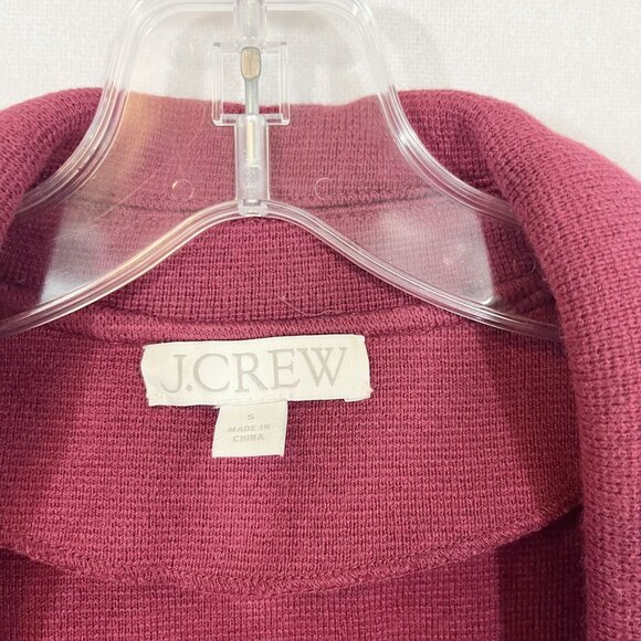 J. Crew Cecile Relaxed Sweater Blazer Knit Red - Women's Size Small - Picture 3 of 6